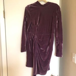 Velvet mini dress